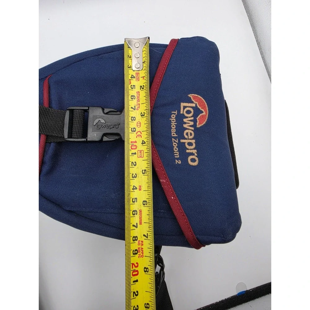 Lowepro Topload Zoom 2 Camera Bag Navy Blue Burgundy Holster Case Padded Strap